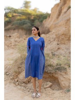 Silai Studio - Blue Ivy A Line Midi Dress