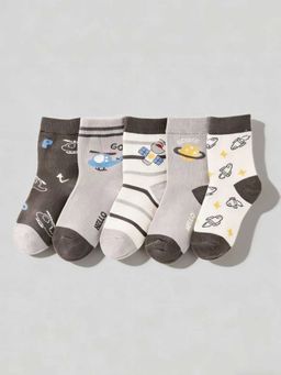 Hopscotch - Printed Socks (Pack Of 5)