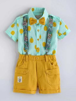 Hopscotch - Pineapple Collared Cotton 4 Piece Formal Set