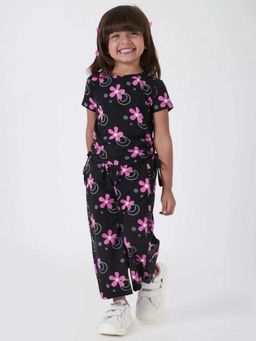 Hopscotch - Cotton Floral T-Shirt And Pant