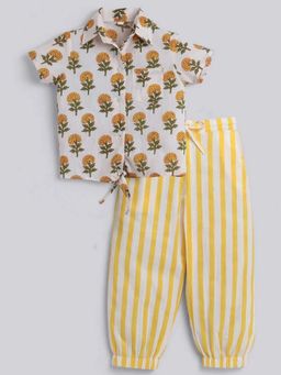 Hopscotch - Cotton Floral Printed Shirt And Pant