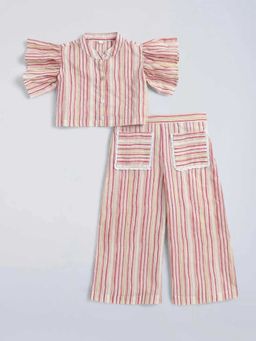 Hopscotch - Striped Cotton Co-Ord Set