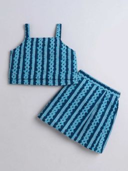 Hopscotch - Cotton All Over Print Top And Skirt