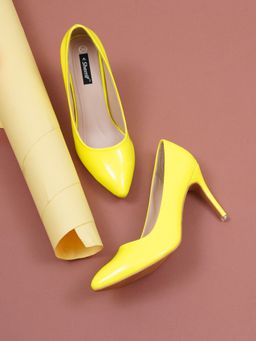 Sherrif Shoes - Womens Yellow Stiletto Pumps