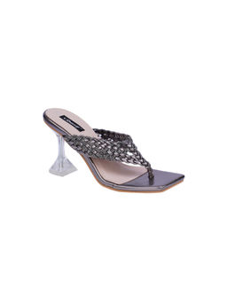 Sherrif Shoes - Womens Grey Stiletto Heels