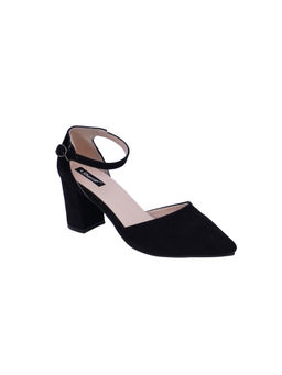 Sherrif Shoes - Womens Black Block Heels Sandals