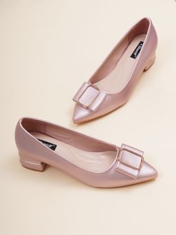 Sherrif Shoes - Womens Pink Block Heel Pumps