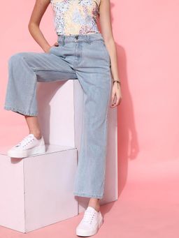 STREET 9 - Blue Straight Leg Denim Jans
