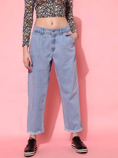 Bottom Fold Denim Jeans