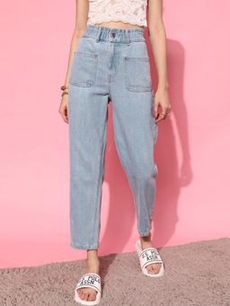 STREET 9 - Blue Front Pocket Denim Jeans