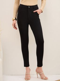 ZUMMER - Black Roma Front Button Jeggings