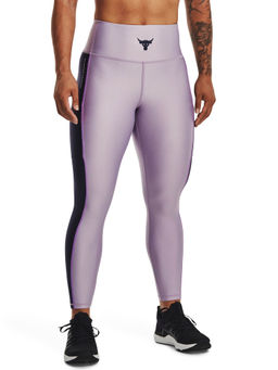 Under Armour - Project Rock Heat Gear Ankle Leggings-Purple