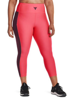 Under Armour - Project Rock Heatgear Leggings-Red