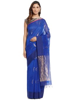 Fabindia - Cotton Silk Chanderi Sari without Blouse