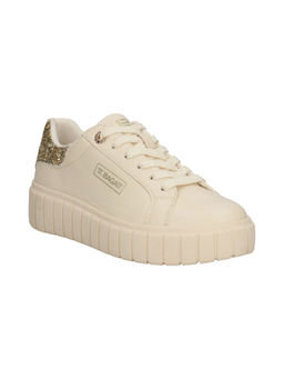 BAGATT - Piper Revo Beige & Gold Women Lifestyle Sneakers