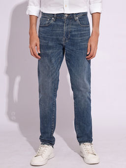 Selected - Men Blue Mid Rise Leon Slim Fit Jeans