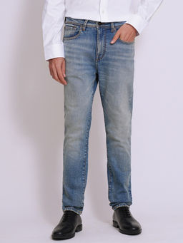 Selected - Men Light Blue Mid Rise Straight Fit Jeans