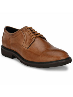 CARLO ROMANO - Burnish Leather Tan Lace Up Formal Shoes
