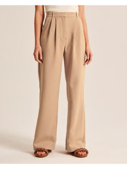 Fnocks - Women Western Wear Wide-Leg High Waisted Pant