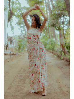 Paulmi & Harsh - Melina Multi Coloured Printed One Shoulder Maxi Dress