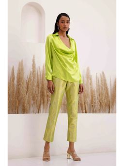 CHHAYA MEHROTRA - Green Top And Pant Coord (Set of 2)