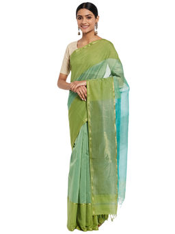 Fabindia - Cotton Silk Woven Maheshwari Sari