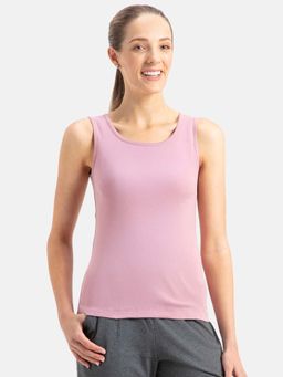 Jockey - A113 Women Super Combed Cotton Rib Fabric Solid Tank Top - Lilas