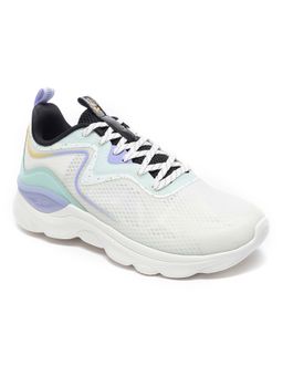 Xtep - Women Colourblocked Textile White & Blue Running Shoes
