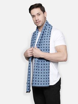 Alvaro Castagnino - Blue Coloured Mens Viscose Muffler