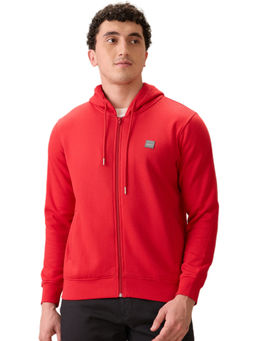 ColorPlus - Medium Red Cotton Blend Regular Fit Sweatshirt