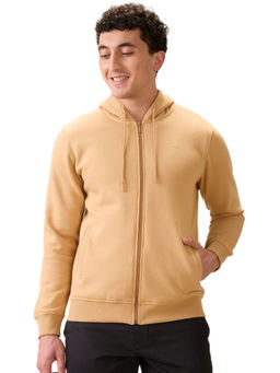 ColorPlus - Medium Beige Cotton Blend Regular Fit Sweatshirt
