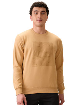 ColorPlus - Medium Brown Cotton Blend Regular Fit Sweatshirt