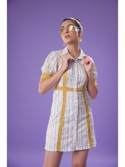 GAURI DESIGNER APPARELS - Womens Mustard Delilah Dress