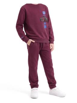 RARE ONES - Solid Straight Fit Trackpant - Maroon