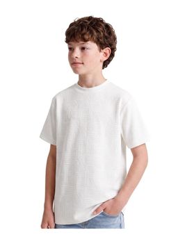 RARE ONES - Boys Jacquard T-Shirt - White