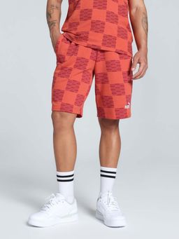 Puma - United Aop Men's Red Shorts