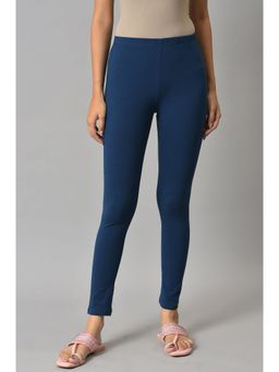 Aurelia - Blue Cotton Lycra Tights