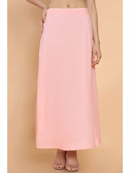 Soch - Women Peach Cotton Solid Plain Petticoat
