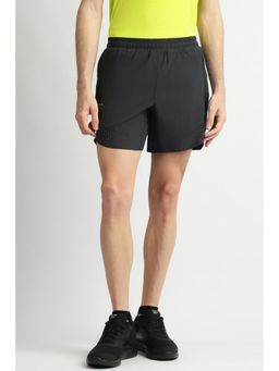 Reebok - Men Black Polyester Solid Regular Fit Shorts