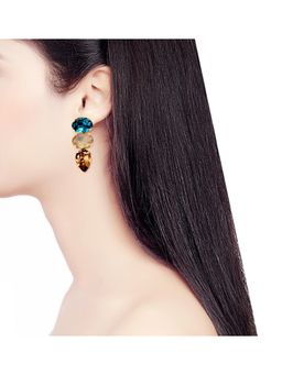 ORNAMAAS - Stone Stacked Earrings