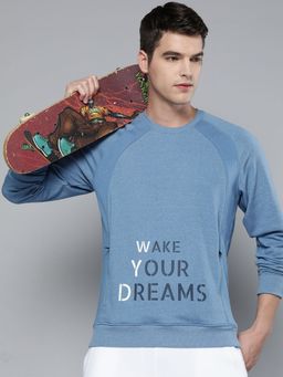 Alcis - Men Blue Printed Sweatshirt