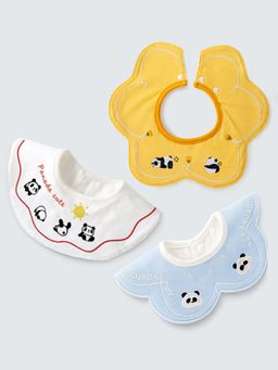 Little Surprise Box - Multi-Color Printed 3 Bibs (Pack of 3)-6-12 Months