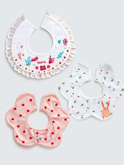 Little Surprise Box - Multi-Color Printed 3 Bibs (Pack of 3)-6-12 Months