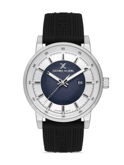 Daniel Klein - Silver Grey White Color Silicone Strap Watch for Men DK.1.13198-1