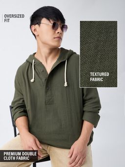 The Souled Store - Olive Oversized Hoodie