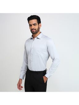 Park Avenue - Regular Fit Solid Medium Grey Shirt