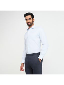Park Avenue - Regular Fit Textured Light Blue Shirt