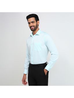 Park Avenue - Regular Fit Textured Light Blue Shirt