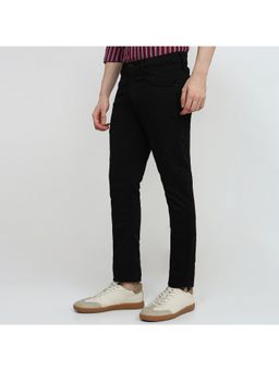 Parx - Men Slim Fit Solid Black Jeans