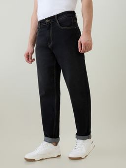 Parx - Slim Fit Solid Dark Grey Jeans